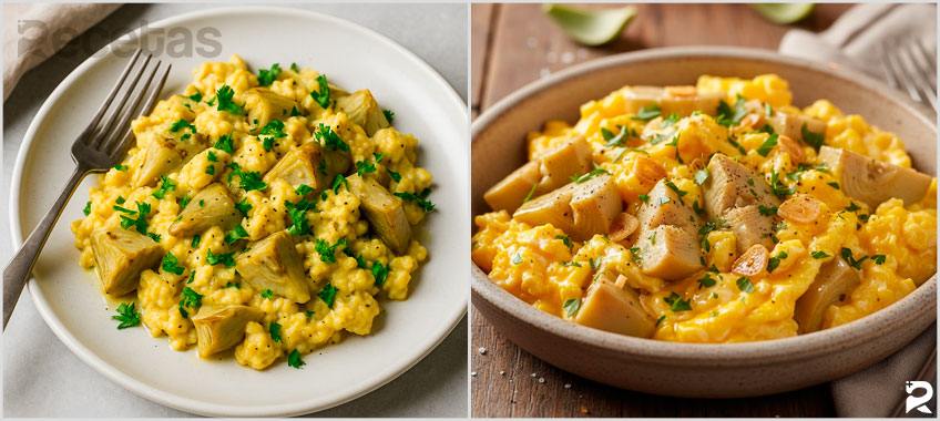 Revuelto de Alcachofas (Alcauciles) y Huevo